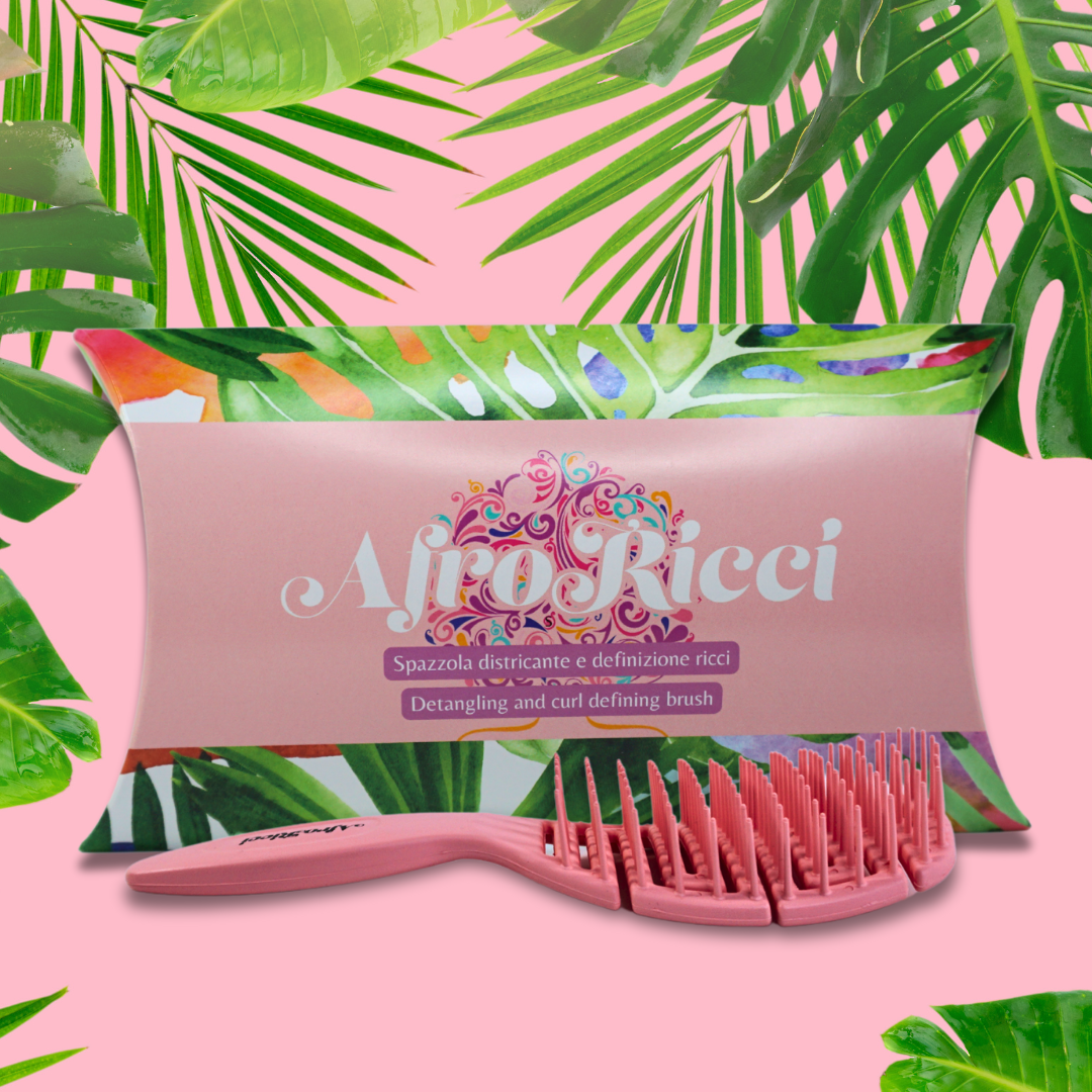 AFRORICCI – wholesale Hårborste/kam – AfroRicci Wet & Dry Rose Brush - Detangling och definition5