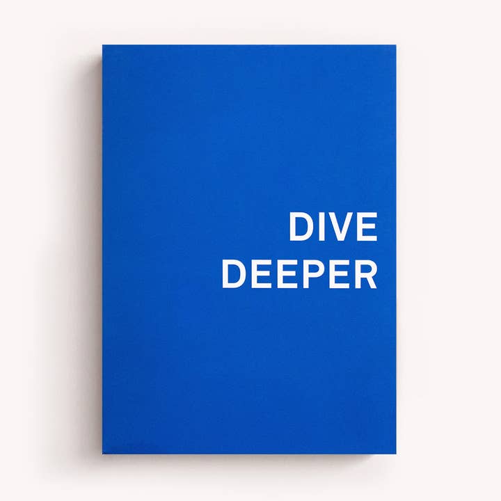 Dive Deeper Notizbuch — Soft-Touch-Hülle — Pool für den Großhandel von Gry Mattr by Joe Mimran