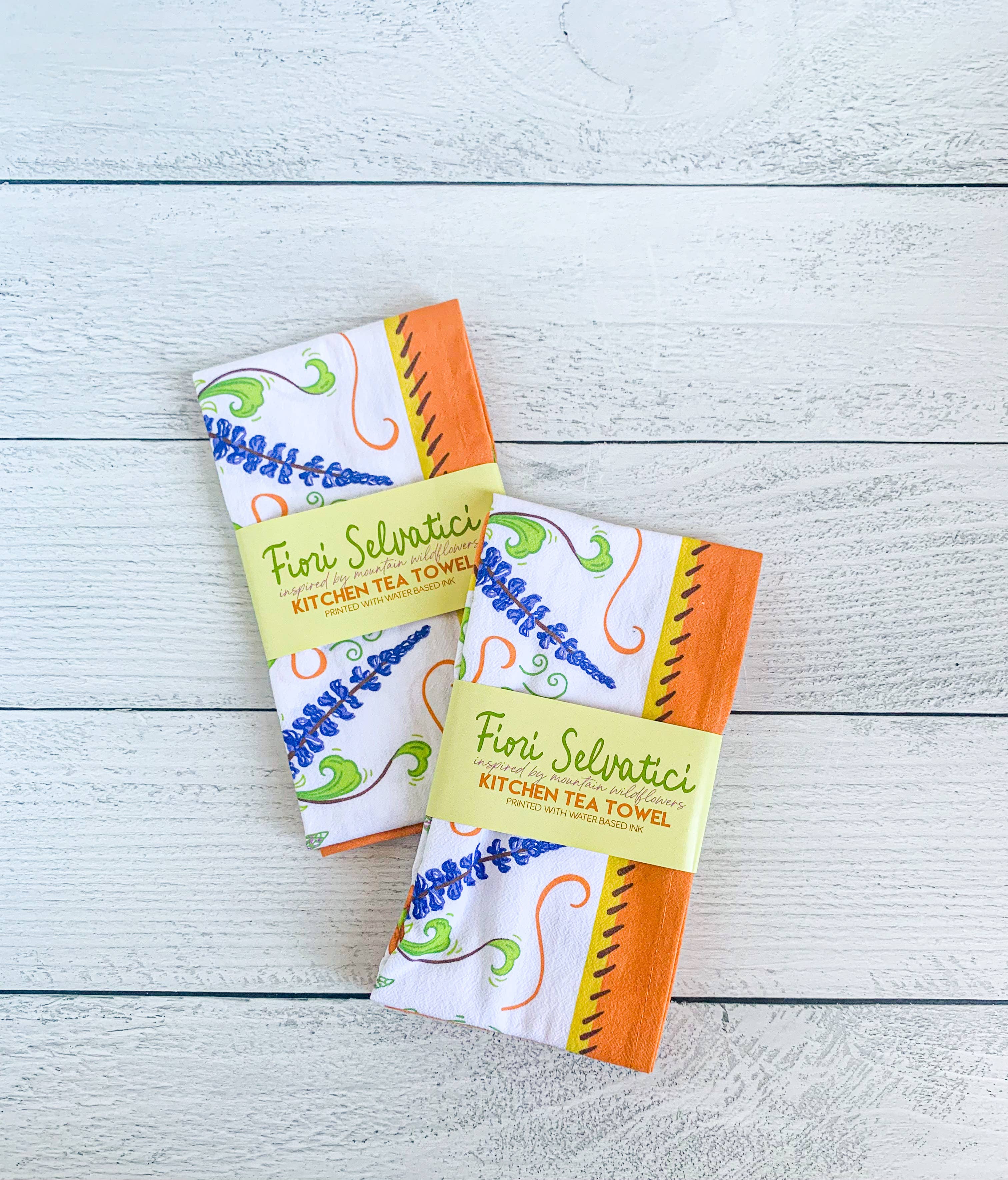 Corvidae drawings & designs - Wholesale Tea Towel - Fiori Wildflower Kitchen Tea Towel5