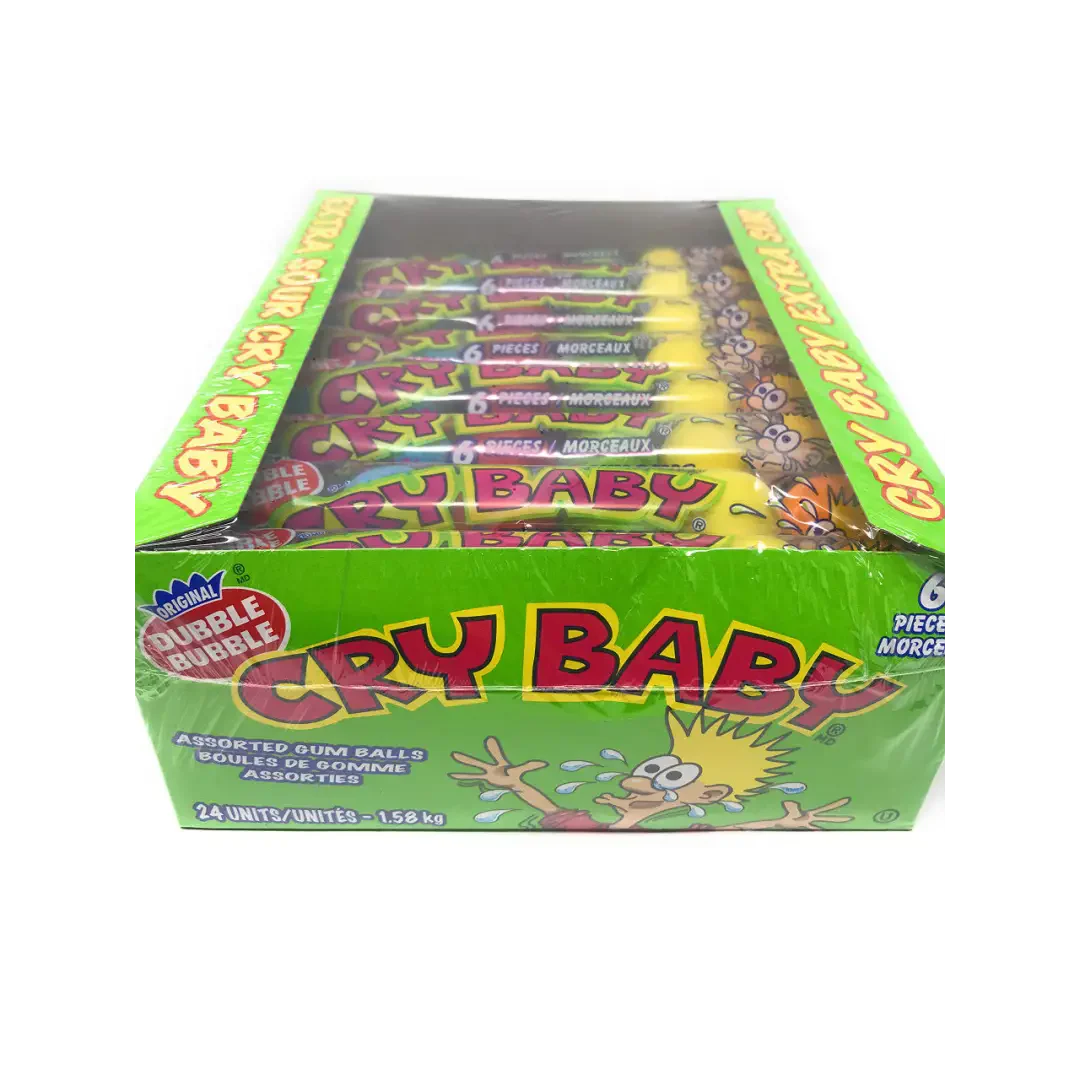 Echo Sales Canada - Wholesale Chewing Gum - Extra Sour Cry Baby - Assorted Gum Balls - 36x36g GW1