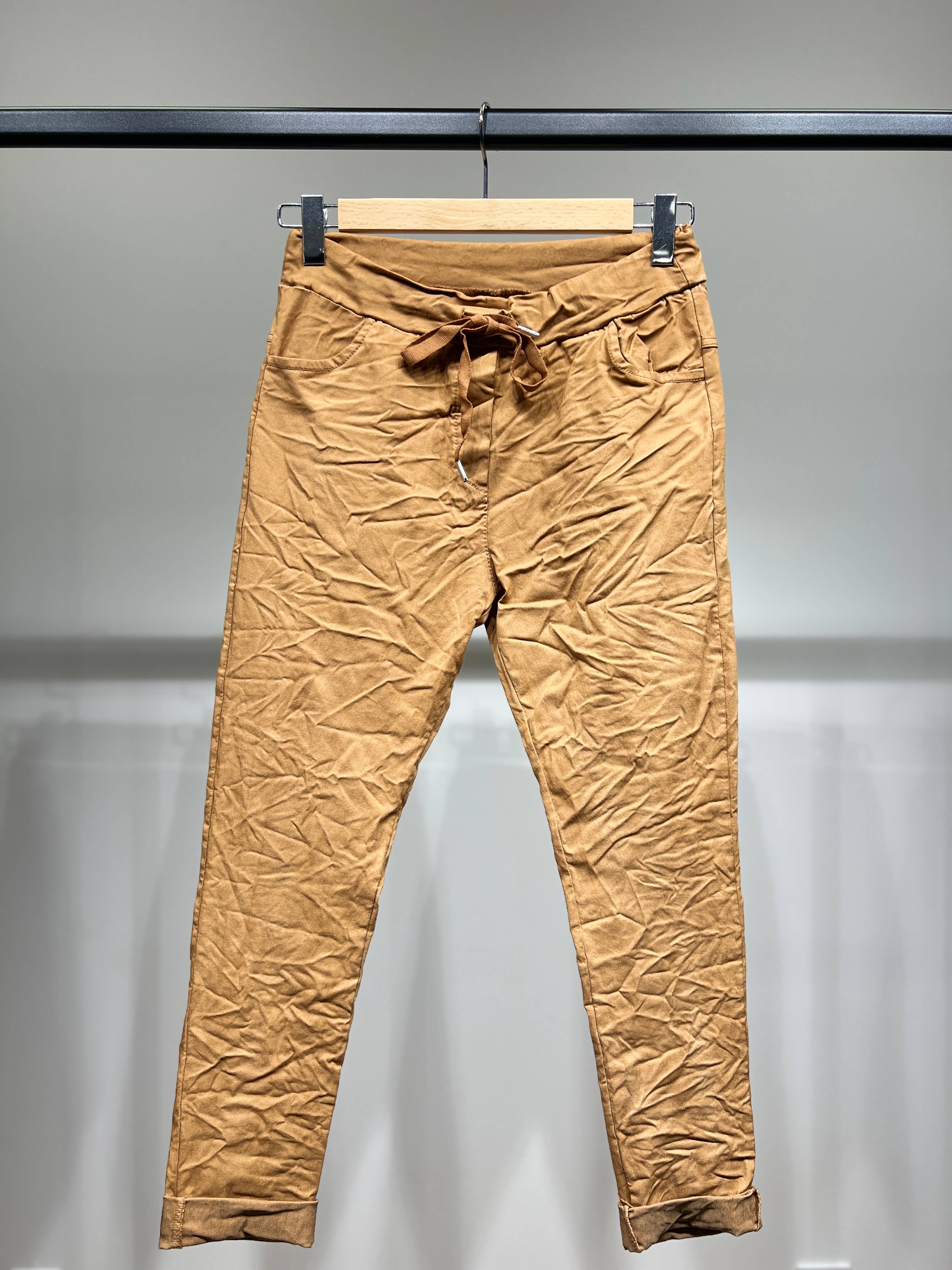 L'Emotion – wholesale Pants – Women's – Stretch Viscose Drawstring Jegging Pants4