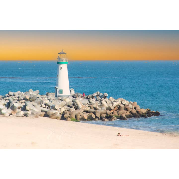 Impression photographique du phare de Santa Cruz pour la vente par Richard Miles Photos