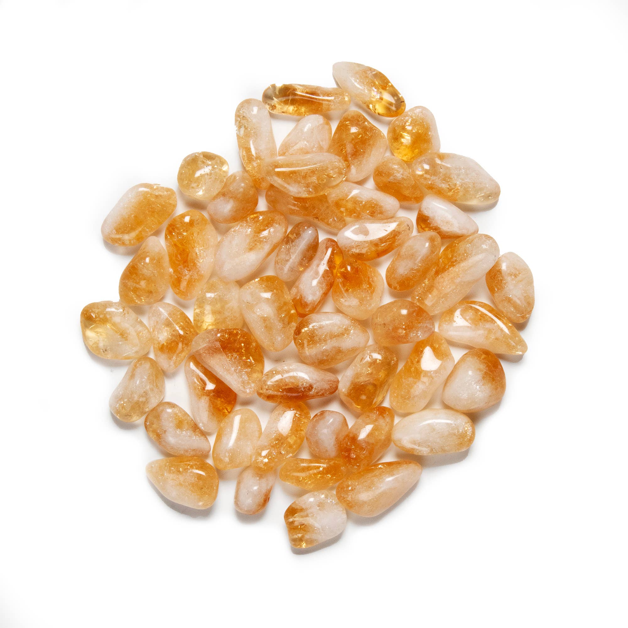 British Fossils – wholesale Spiritual stone/crystal – Large Citrine Tumbled Gemstones Pack2