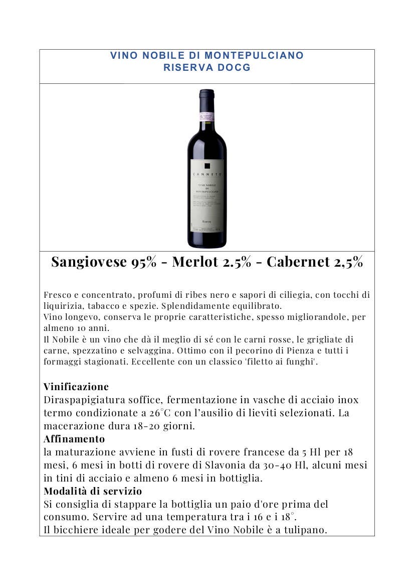 Metina SAS - Wholesale Red Wine - Vino Nobile di Montepulciano Riserva Az.Agr. Reed 75 cl.1