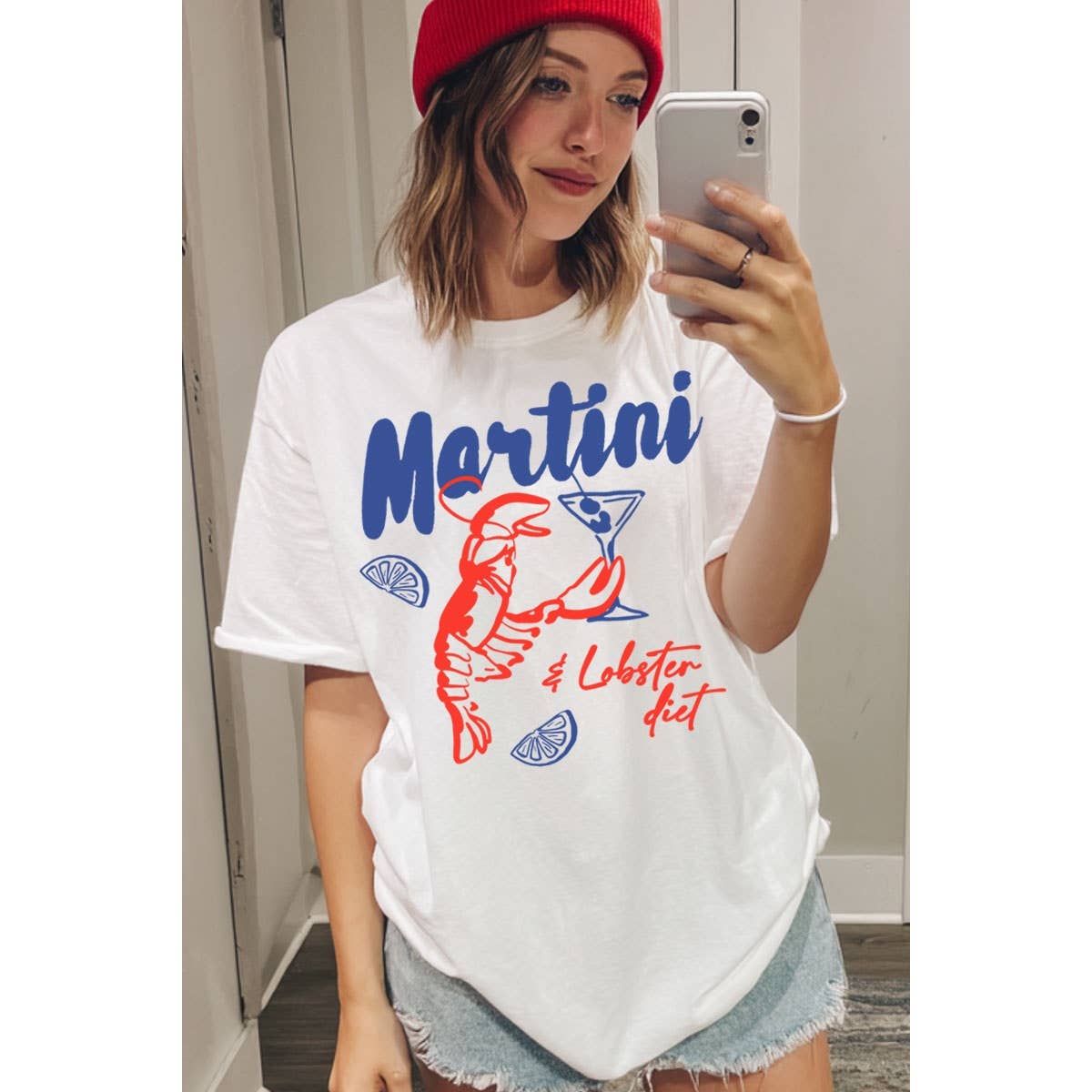 HRTandLUV - Wholesale T-Shirt (Graphic) - Women's - MARTINI AND ROBSTER DIET OVERSIZED MINERAL GRAPHIC TEE3