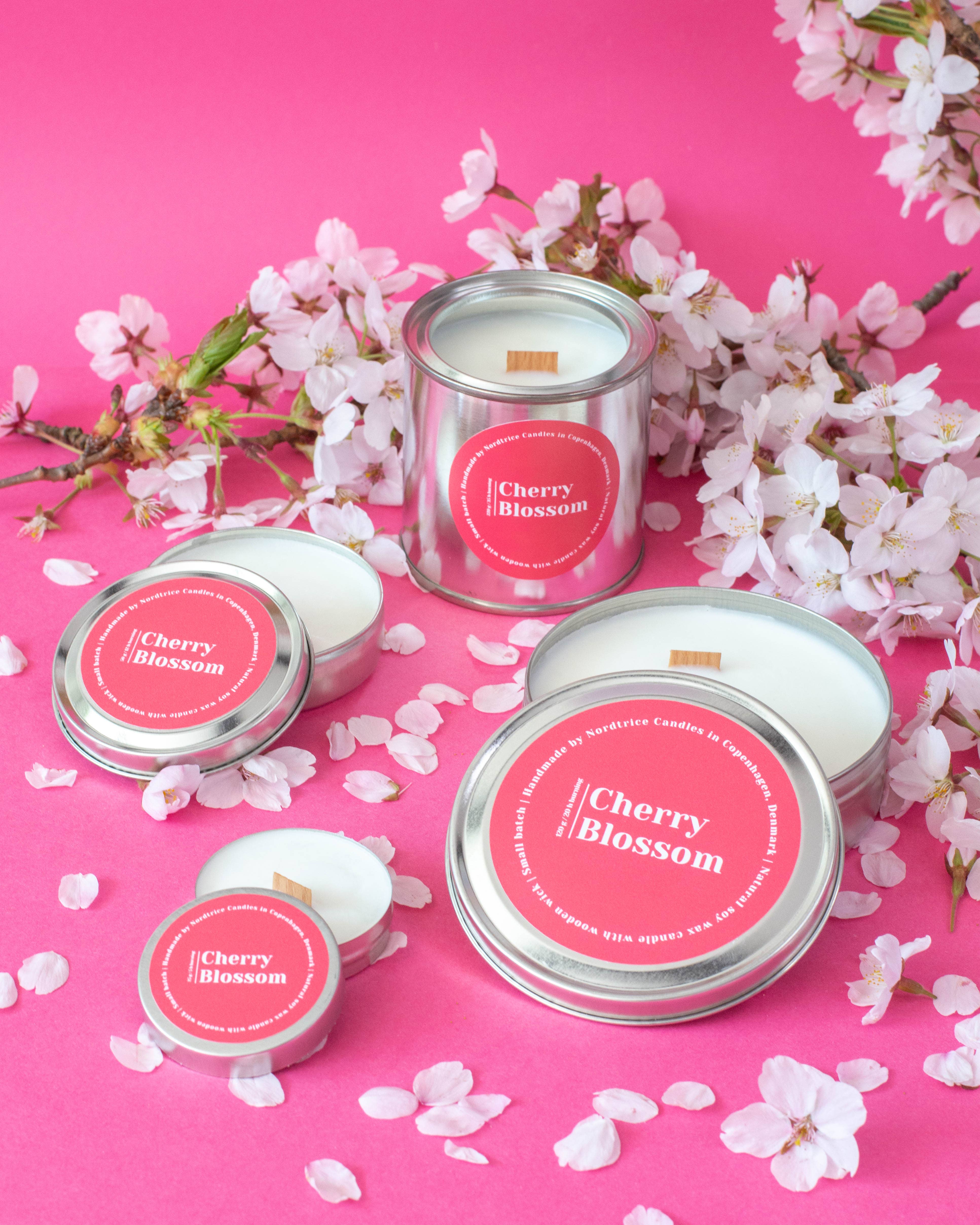 Nordtrice - Wholesale Reiskaarsen - Mini geurkaarsen van soja, Cherry Blossom5
