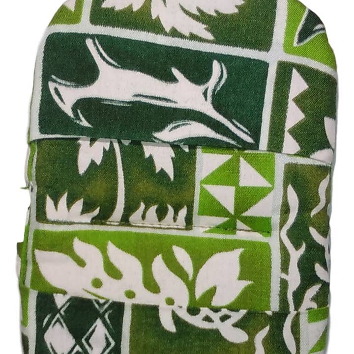 Island Style Clothing Co by Akamai Distribution Ltd - Wholesale Oven Mitt/Pot Holder - Maui Micro Mitt - Green - Hawaiian Print Mini Oven Mitt2