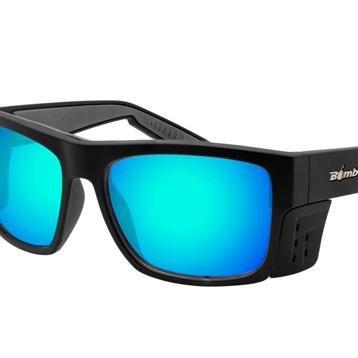 Clutch Safety - Polarized Ice Blue Mirror for wholesale by Under The Sun Originals / Bomber Eyewear