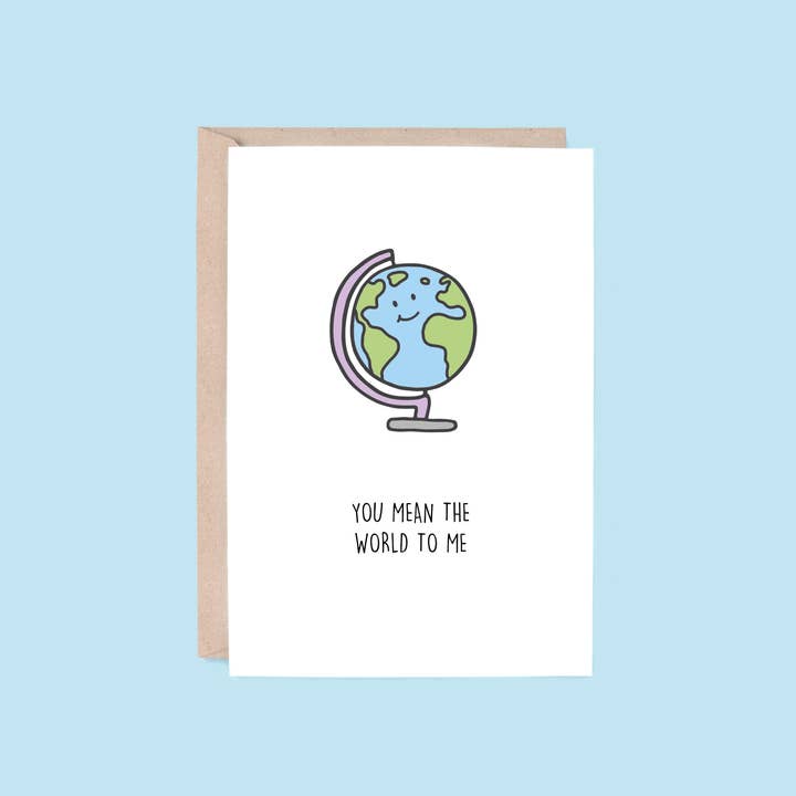 Carta Amore & Cura: Significano il Mondo | Globo per la vendita all'ingrosso da parte di Hey Hunny