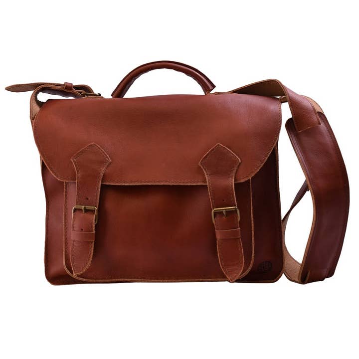 Lazarus Artisan Goods - Wholesale Briefcase - Unisex - Don Javier Briefcase | Leather Bag | Artisan Made | Ethical