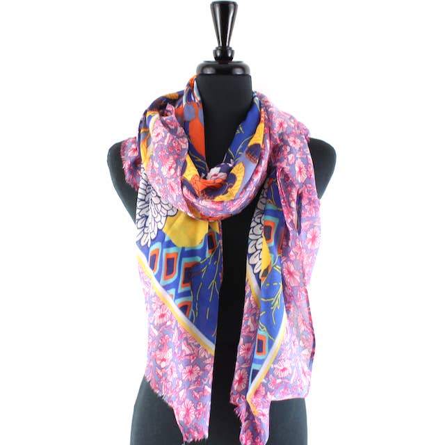 Pretty Persuasions - Wholesale Scarf - Women's - S23046 Montego View Lightweight Scarf17