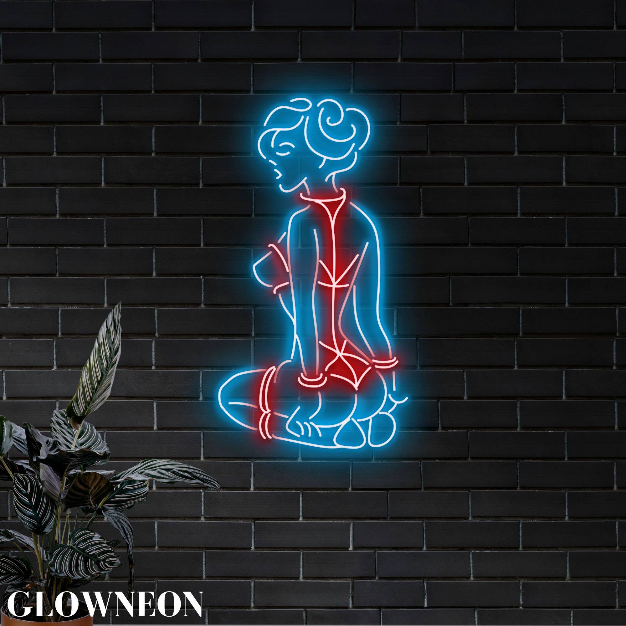 Glow Neon - Wholesale Neon Sign - Bondage Girl Neon Signs, Sexy Woman Body Bedroom Wall Decor0