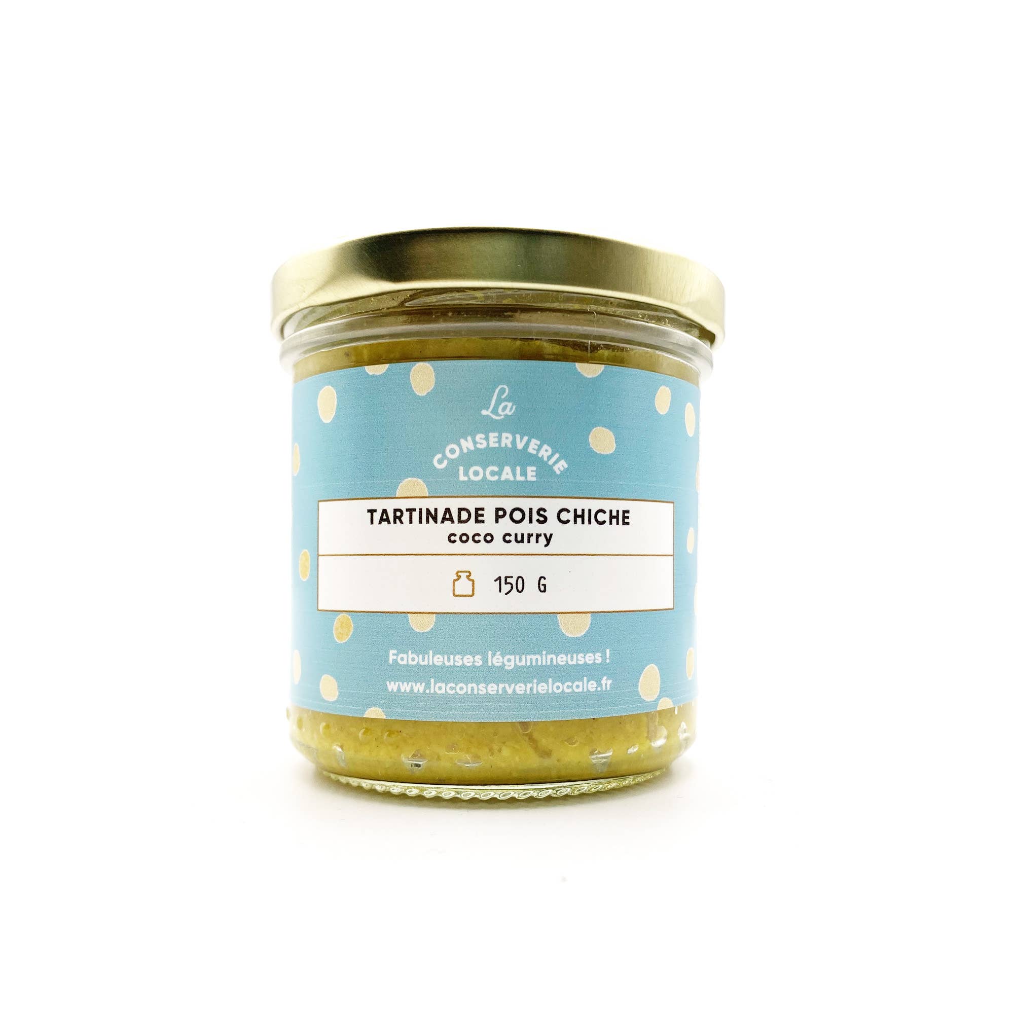 La Conserverie Locale - Wholesale Shelf Stable Prepared Meal - Organic Chickpea Coconut Curry Spread 150g