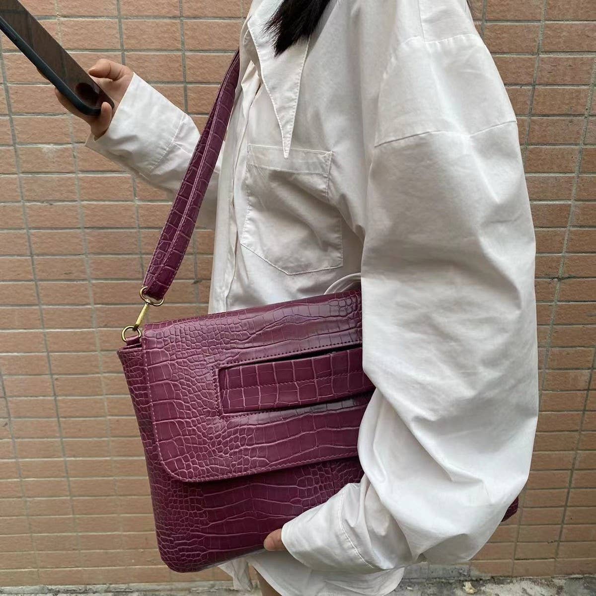 ACCITY - Wholesale Top Handle Bag - Women's - FASHIONABLE AND VERSATILE BLACK HAND BAGS_CWAB260312