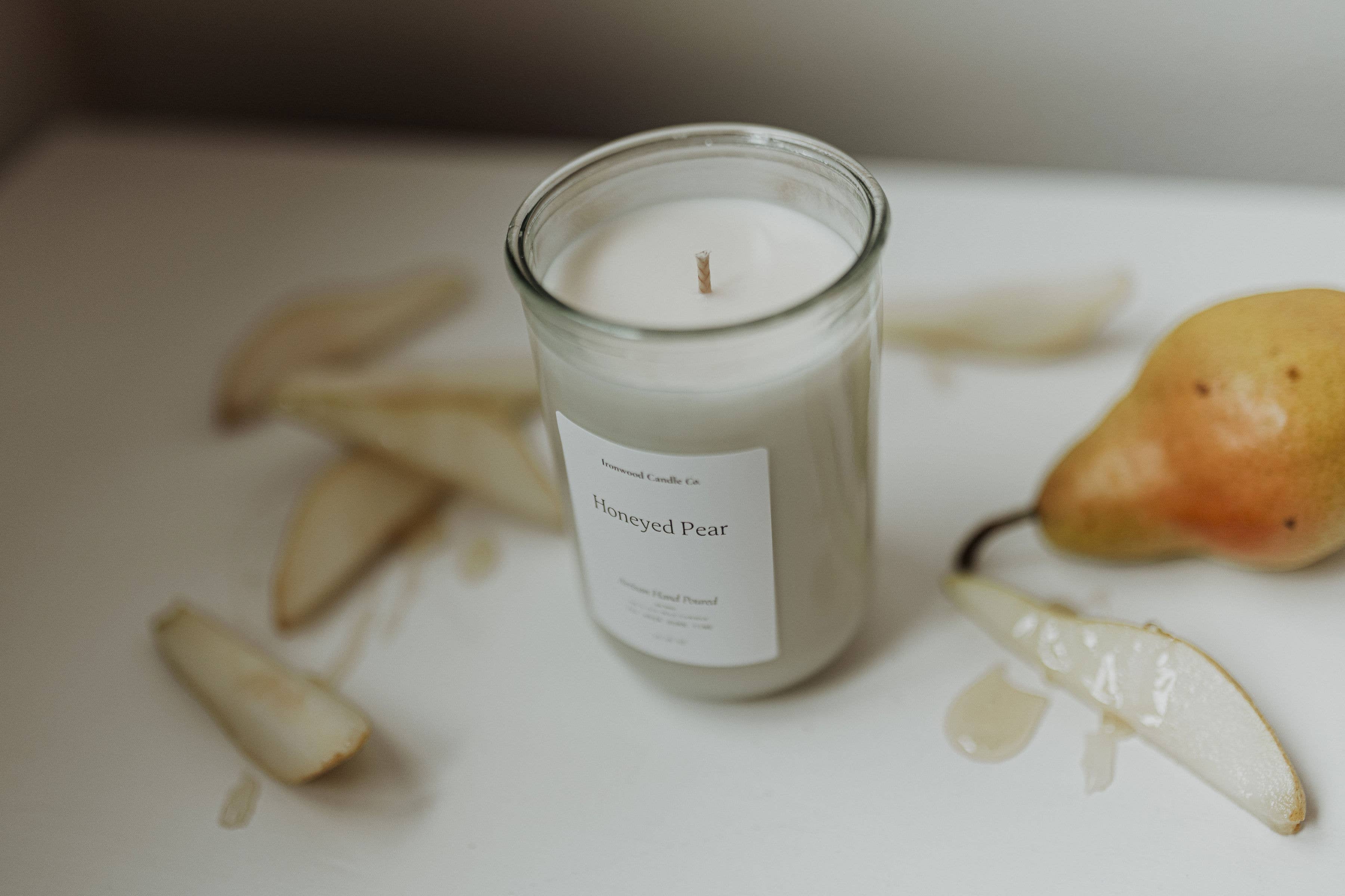 Ironwood Candle Co. - Wholesale Jar/Filled Candle - HONEYED PEAR SOY CANDLES9