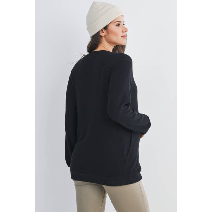 Hello Miz - Wholesale Nursing Top - Maternity - V-Neck Double Layer Maternity Nursing Pullover Top5