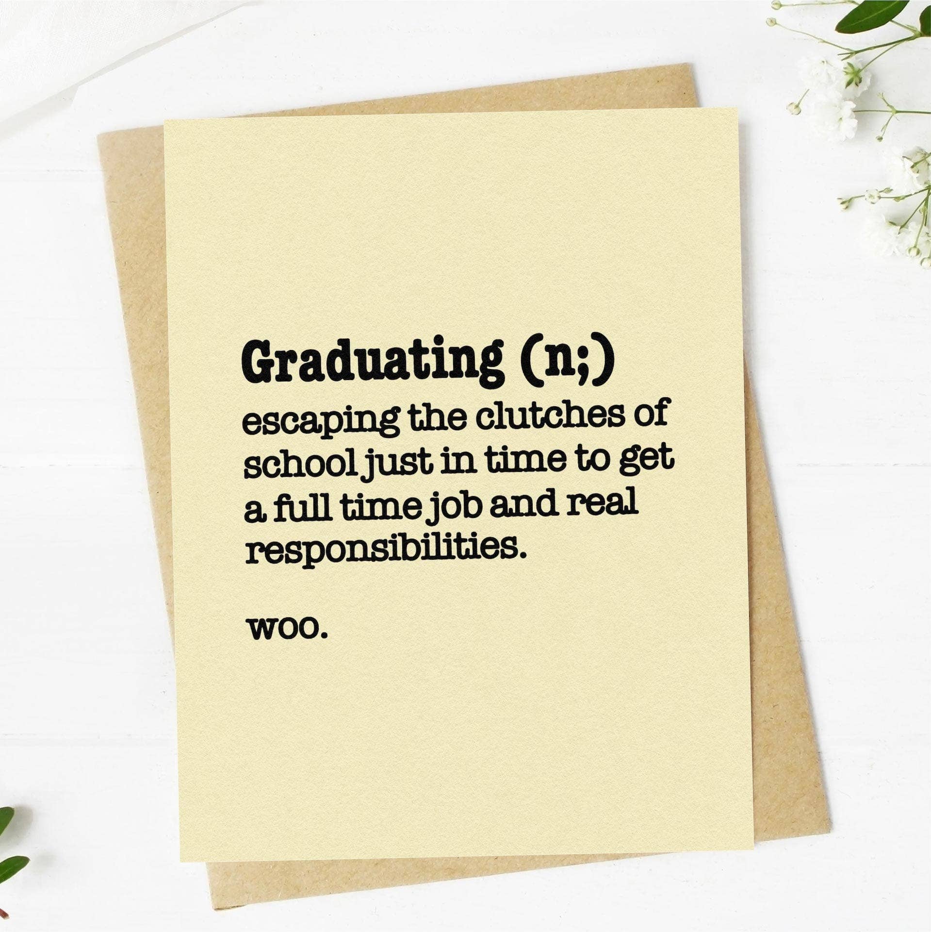 Big Moods - Wholesale Graduation Card - Graduation Definition Funny Grad Card3