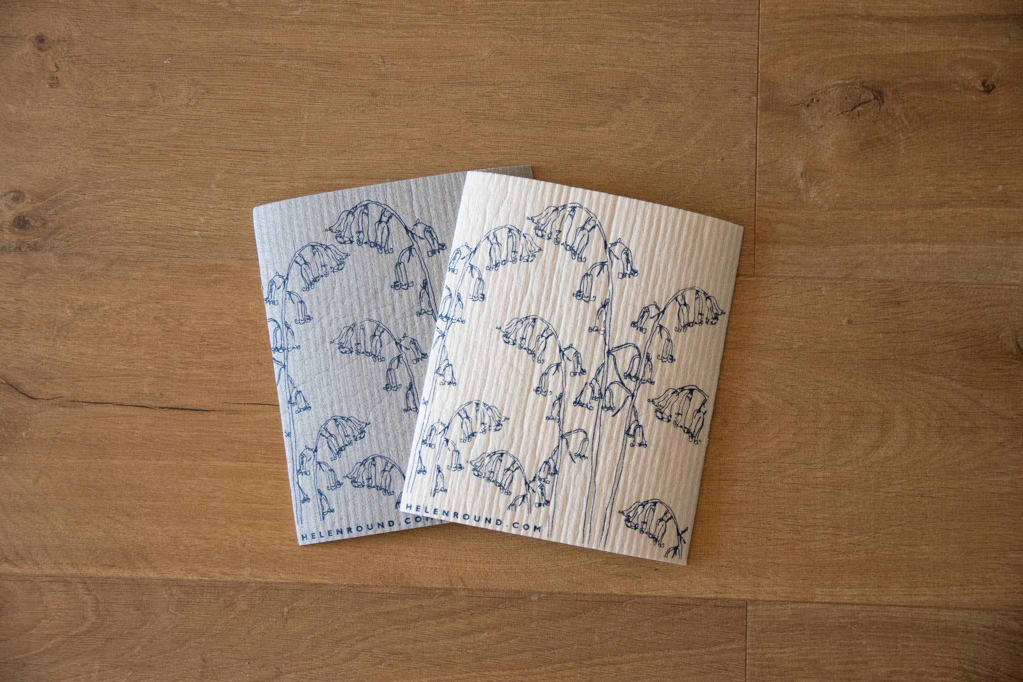 Helen Round - hand printed linen and bamboo wellness - Wholesale Dishcloth - Kitchen Cloths, Set Of 2 Household Sponges, Swedish Cloths2