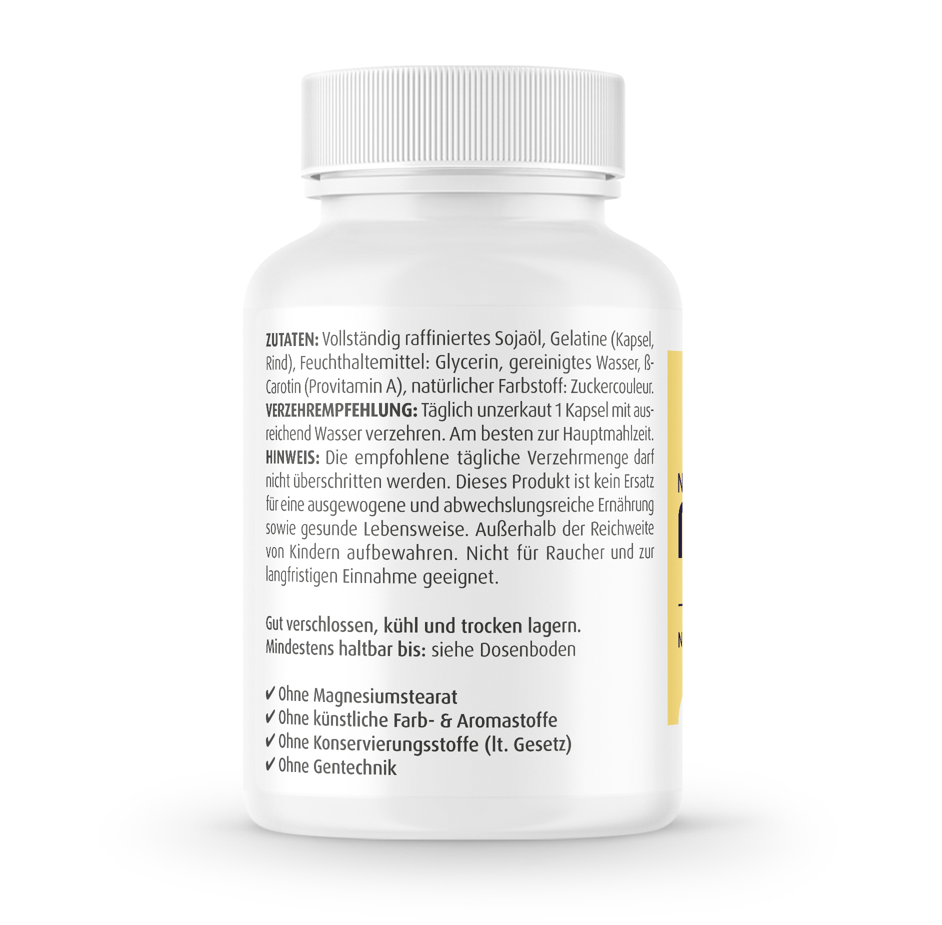 Zein Pharma – wholesale Oralt tillskott/Vitamin – Beta-karoten naturligt 15 mg – 90 mjuka kapslar2
