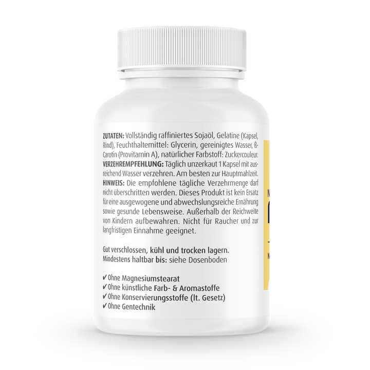Zein Pharma - Wholesale Oral Supplement/Vitamin - Beta Carotene Natural 15 mg - 90 softgel capsules2