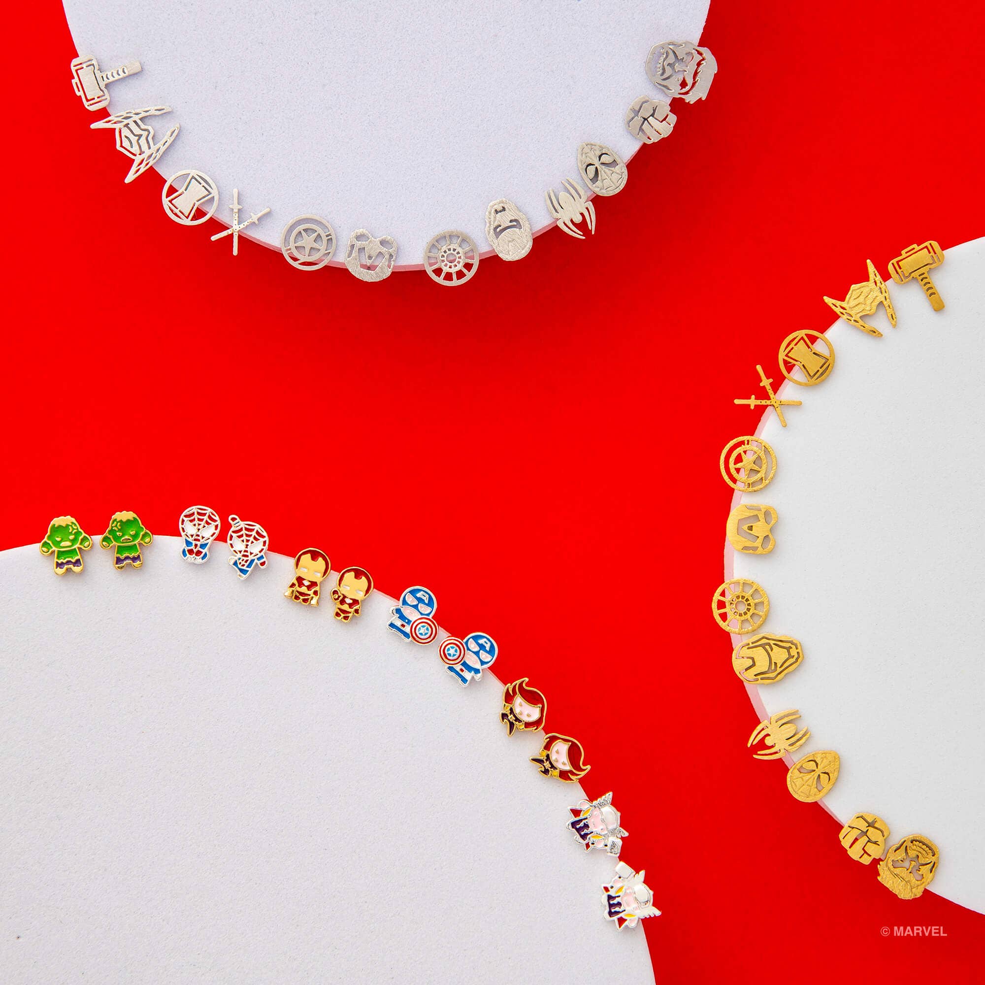 Short Story – wholesale Stud/post earrings – Marvel Epoxy Earring Thor3