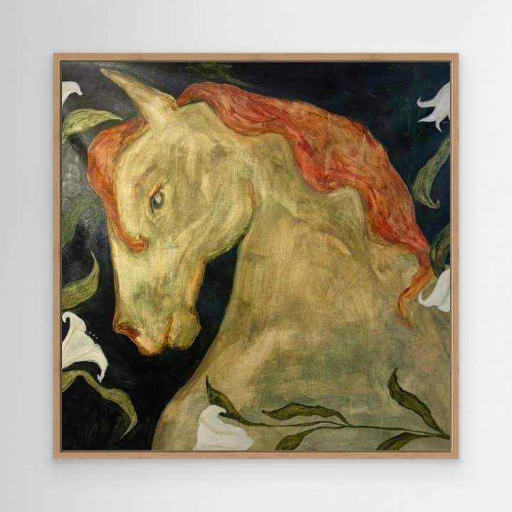 Stampa su tela di pony della foresta per la vendita all'ingrosso da parte di Anna Mörner Artist