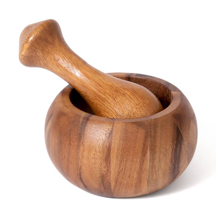 Acacia Mortar & Pestle for wholesale by Lipper International