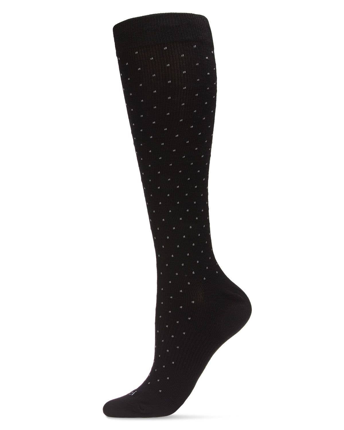 Infinity Classics International Inc. - Wholesale Socks - Unisex - Unisex Swiss Dot 15-20mmHg Graduated Compression Socks