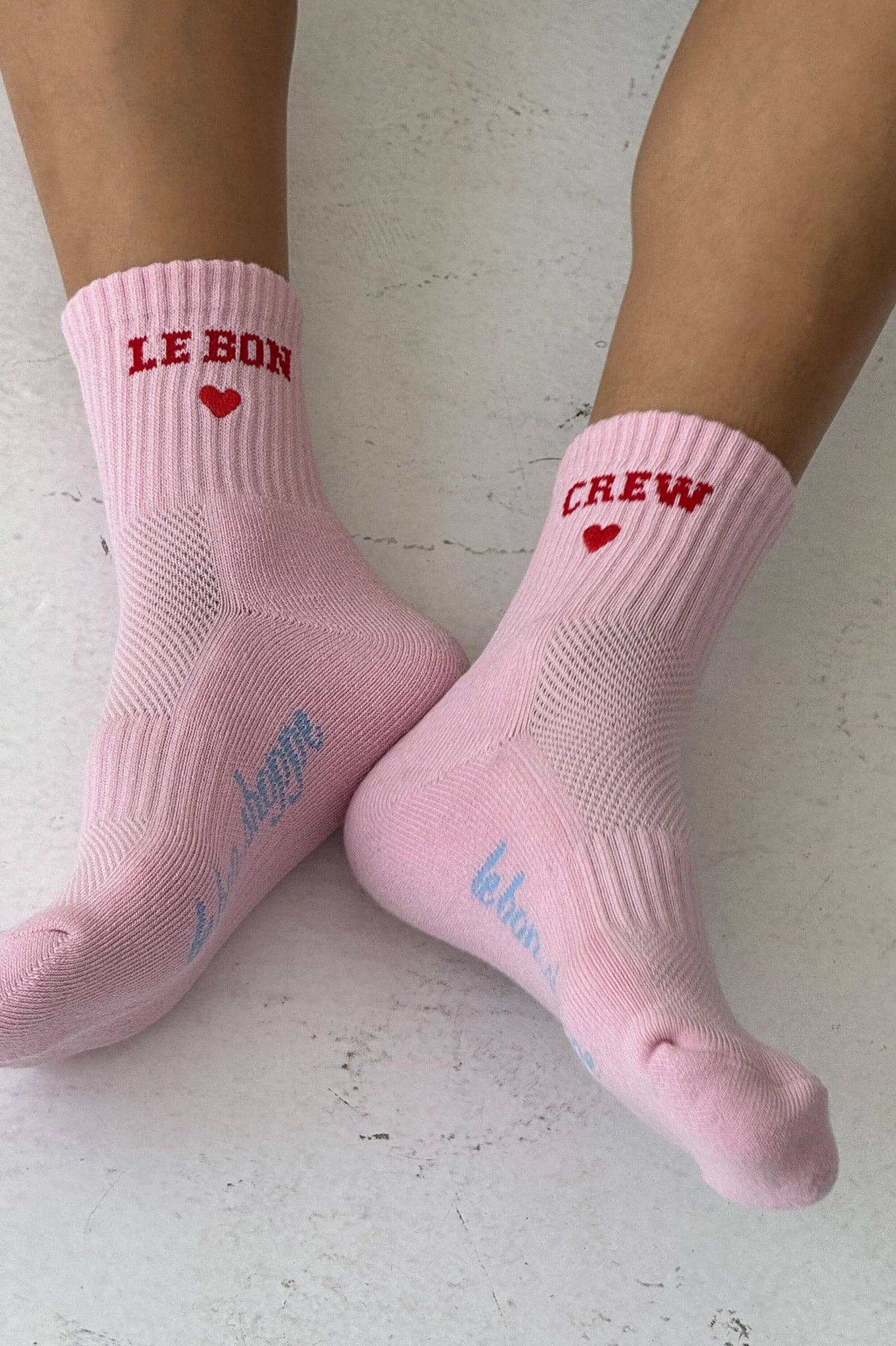 Le Bon Shoppe - Wholesale Socks – Women's - Embroidered Crew Socks (wholesale)2