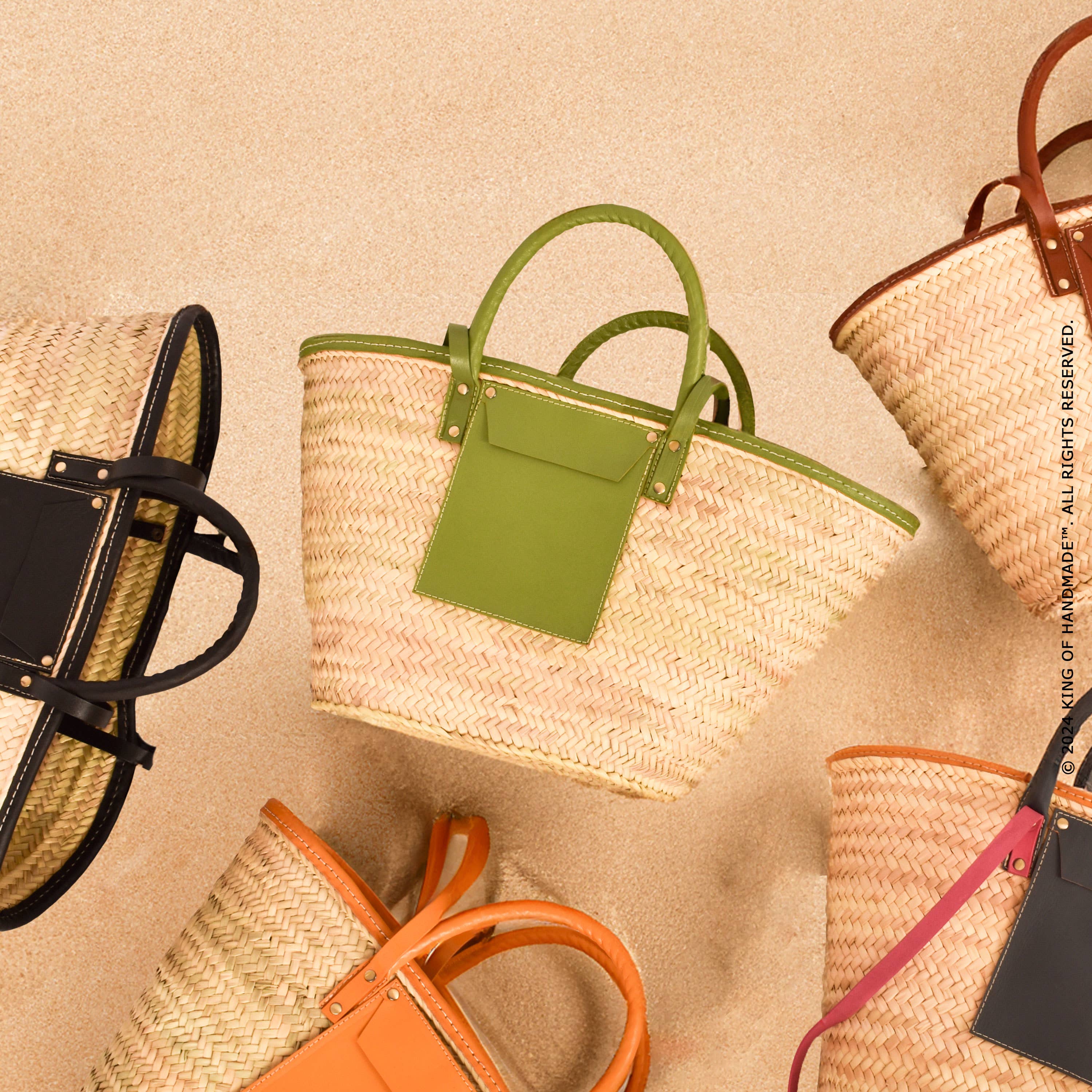 King Of Handmade - Vente Sac de plage - Sacs à main et à bandoulière - Sac à main pour femme - Sac fourre-tout en paille14