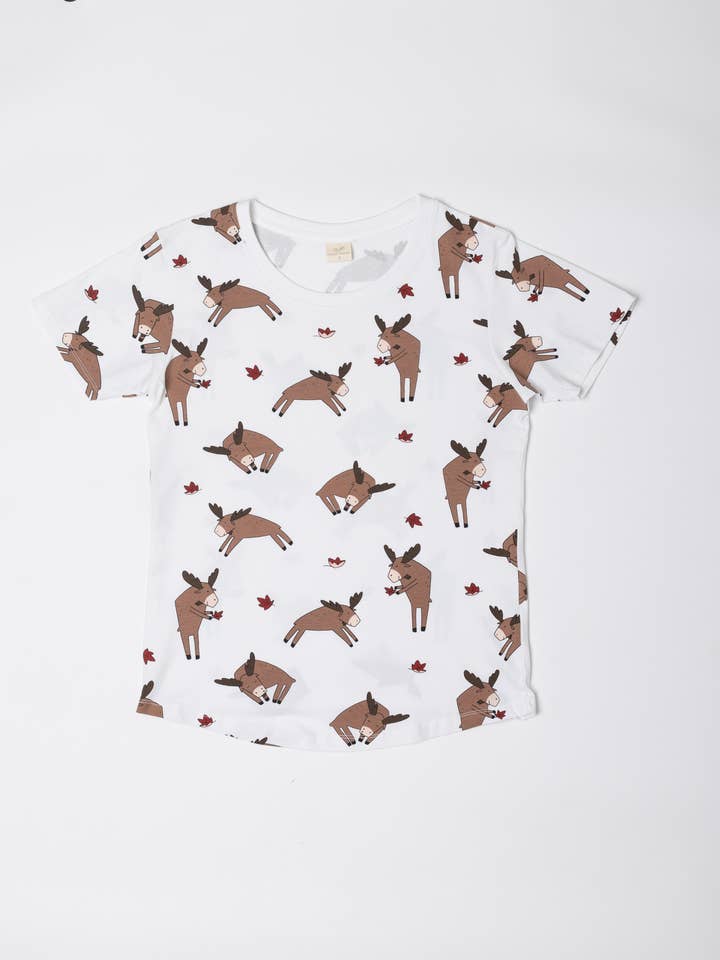 Maglietta da donna Moose - MMLT005 per la vendita all'ingrosso da parte di MILLIE + MOOSE