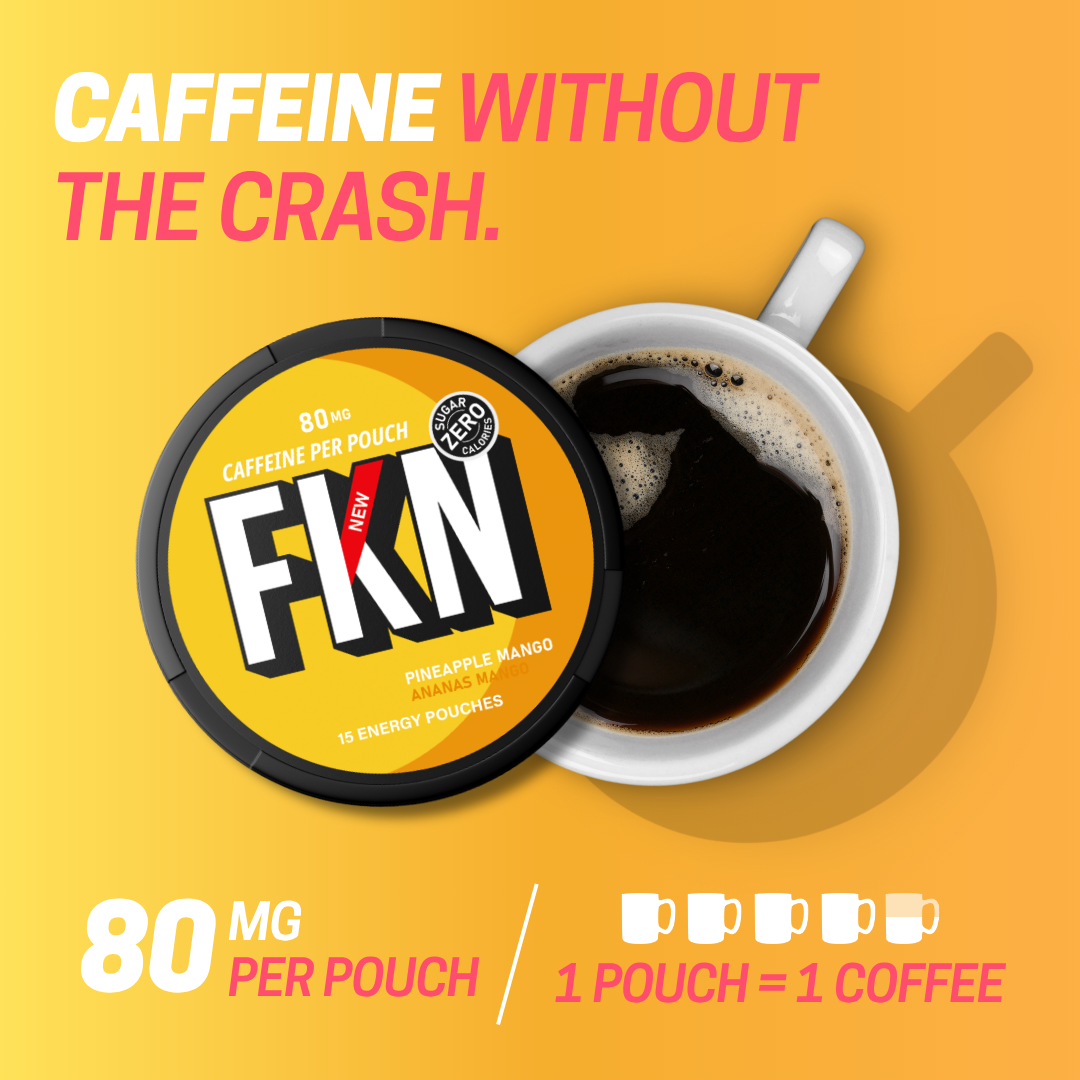 FKN Rich – Engroshandel Pulver til sunhedsdrik – FKN Koffeinposer (Ananas Mango) 80MG1