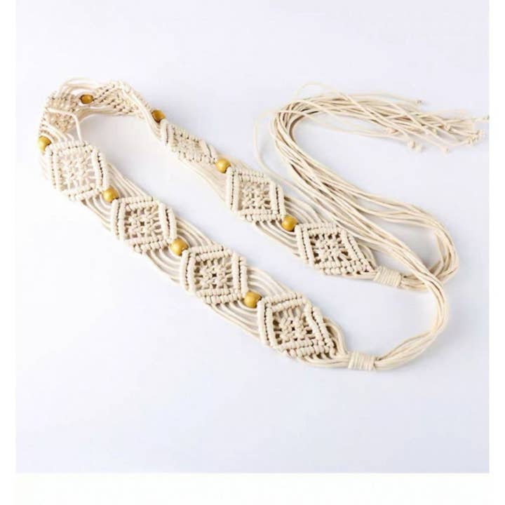 Funkyrel® Atzbranding Limited – wholesale Belt – Women's – Beco - Hollow Knitted Tassel Belt