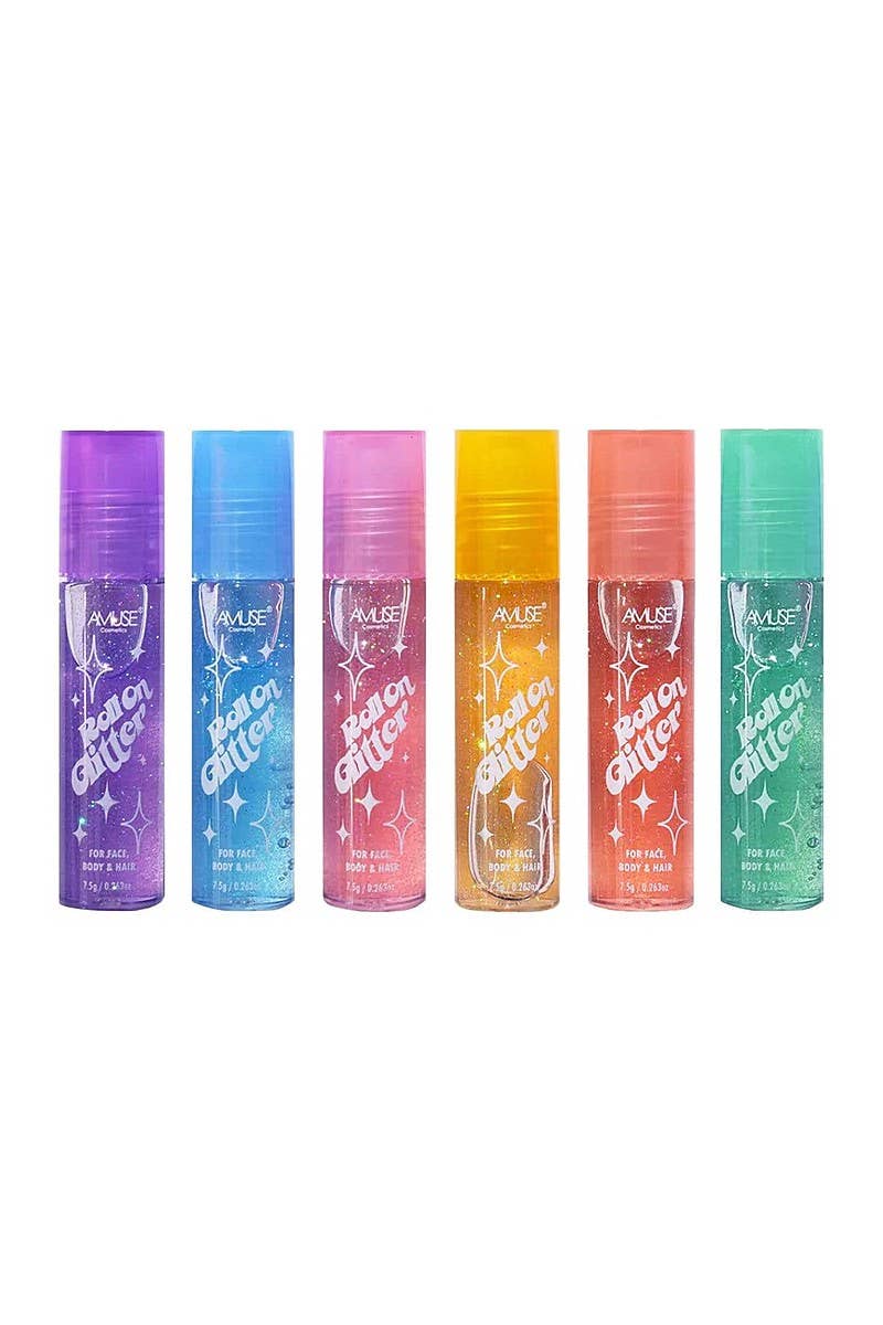 PINEAPPLE Beauty - Wholesale Body Glitter/Shimmer - Amuse GL028 Roll on Glitter for face & Body - 36 pcs3