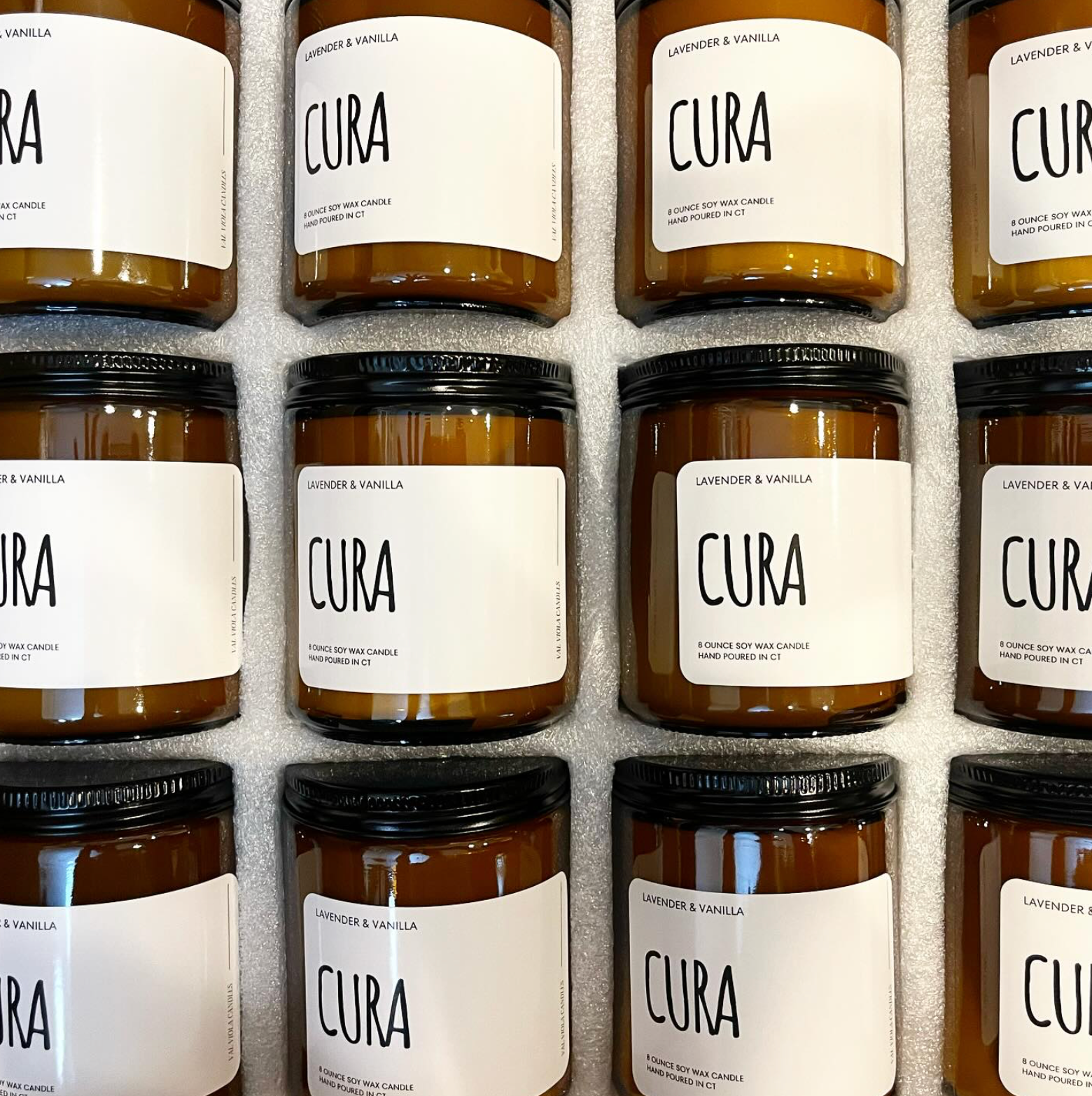 Val Viola Candles - Wholesale Jar/Filled Candle - Custom Candles |  Amber Jar Soy Wax Candles2