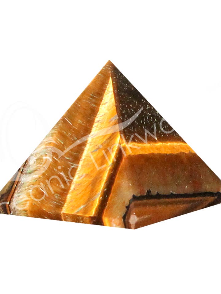 (PC)PYRAMID - TIGER EYE 1-1.25" for wholesale by Oceanic Linkways Inc