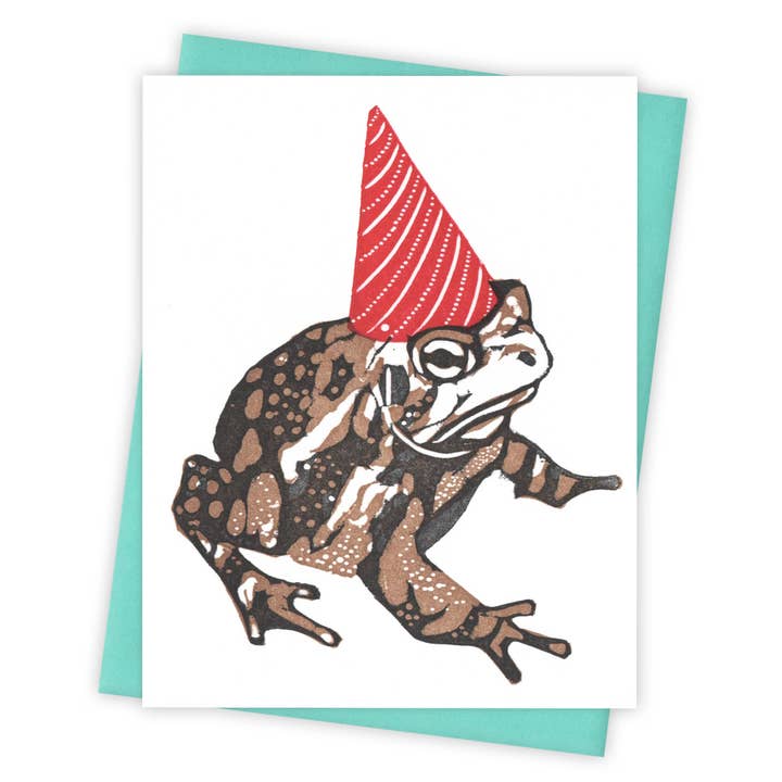 Burdock & Bramble - Wholesale Birthday Card - Party Animal Toad Card
