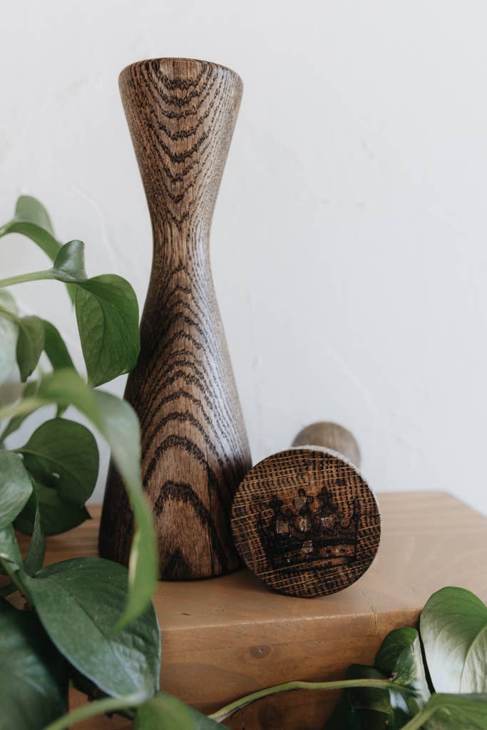 Crowned Free - Wholesale Candle Holder - Carpenter Candle Holder - Small - Made by Survivors1