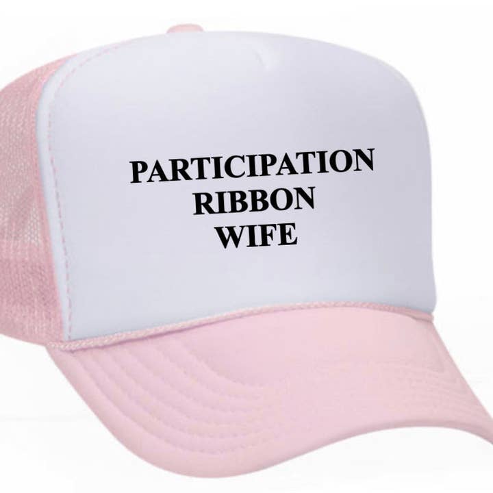 Participação Ribbon Wife Trucker Hat por atacado de Inappropriate Trucker Hats