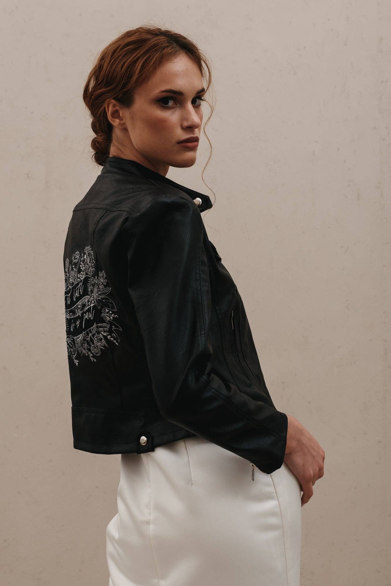 Heirloom Bridal Company - Wholesale Leather Jacket - Women's - Till Death Botanical Leather Jacket2