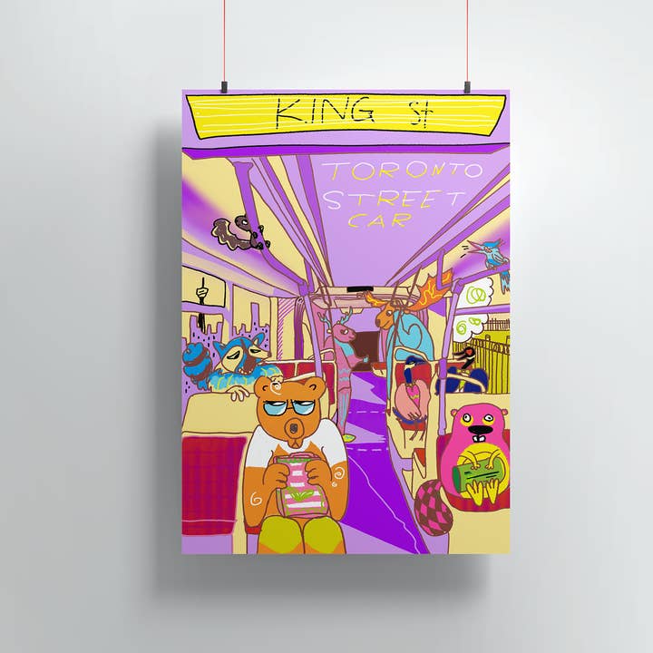 Toronto Streetcar Print for wholesale by Yangsgallery