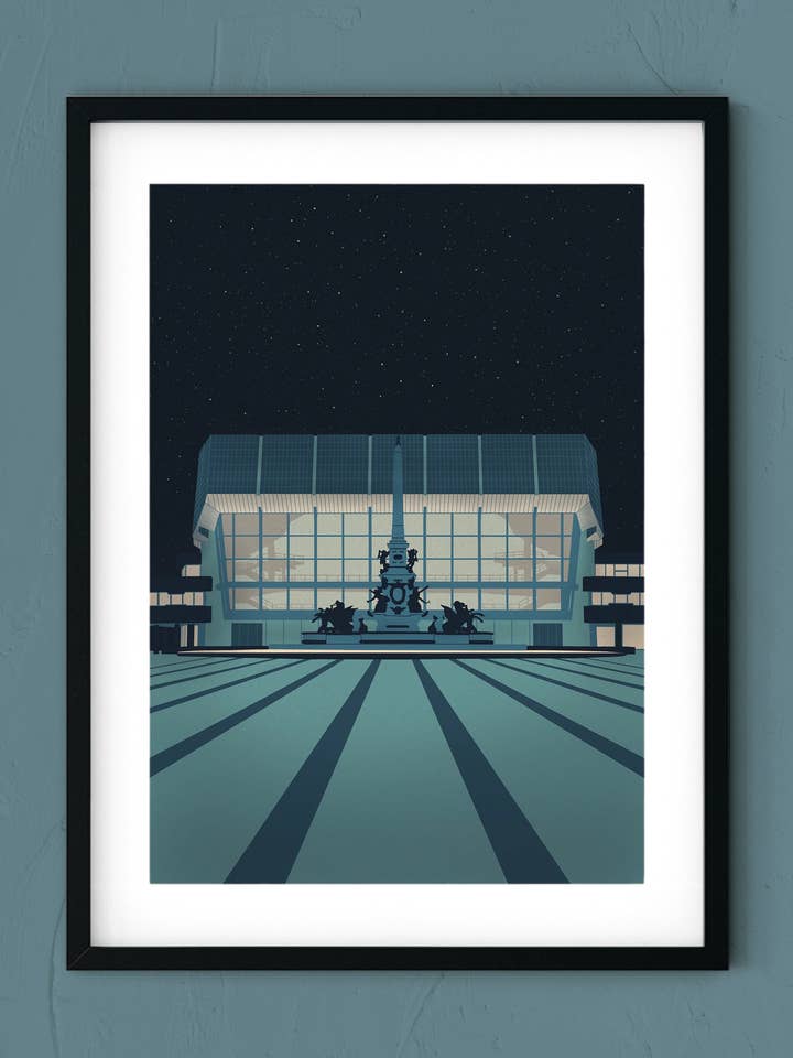 Gewandhaus Leipzig, konsttryck A4/A3 för wholesale av ostkarte