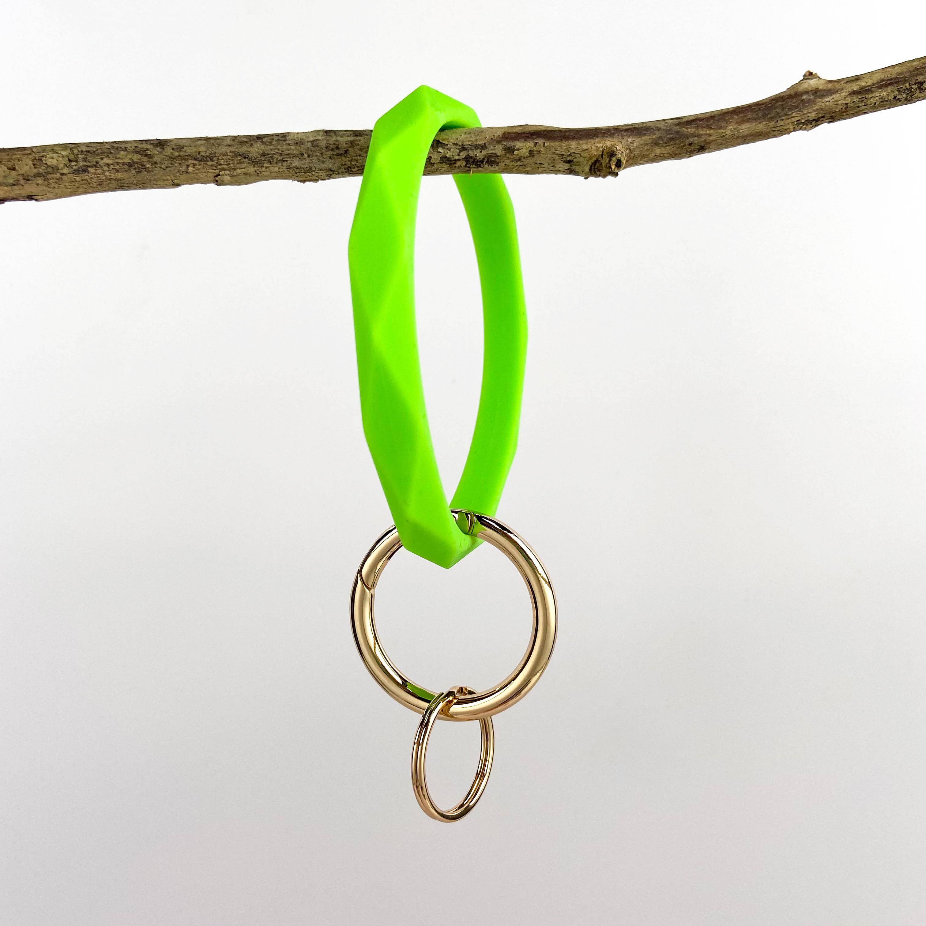 SoapElenGlen - Vente Bracelets porte-clés - Porte-clés en forme de diamant en silicone2