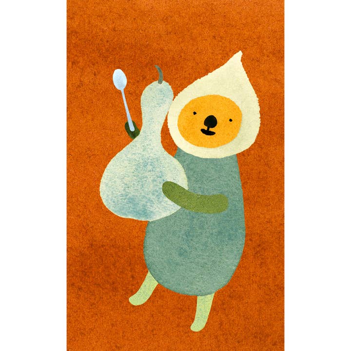 Mini Notecard: Vintage kalebass för wholesale av Fomato