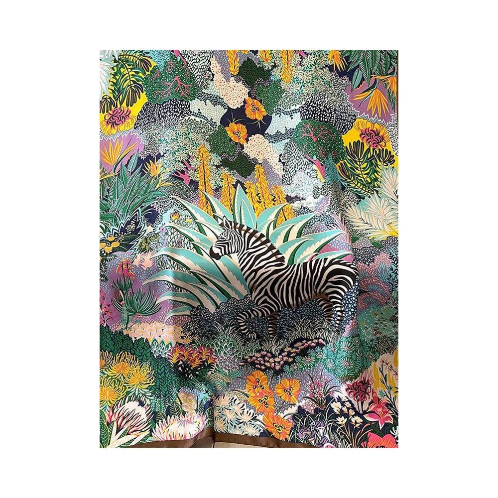 VERDE Chal y bufanda de imitación de seda con estampado floral: elegante y acogedor de venta al por mayor en Faire2