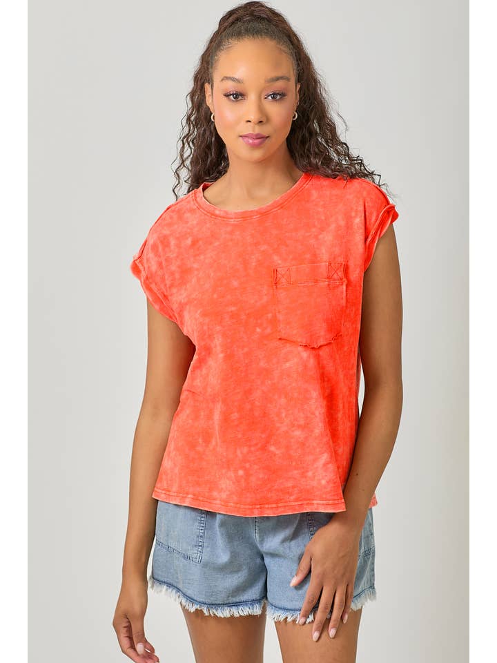 Mystree - Wholesale T-Shirt - Women's - 61119 Washed Slouchy Essential Tee28