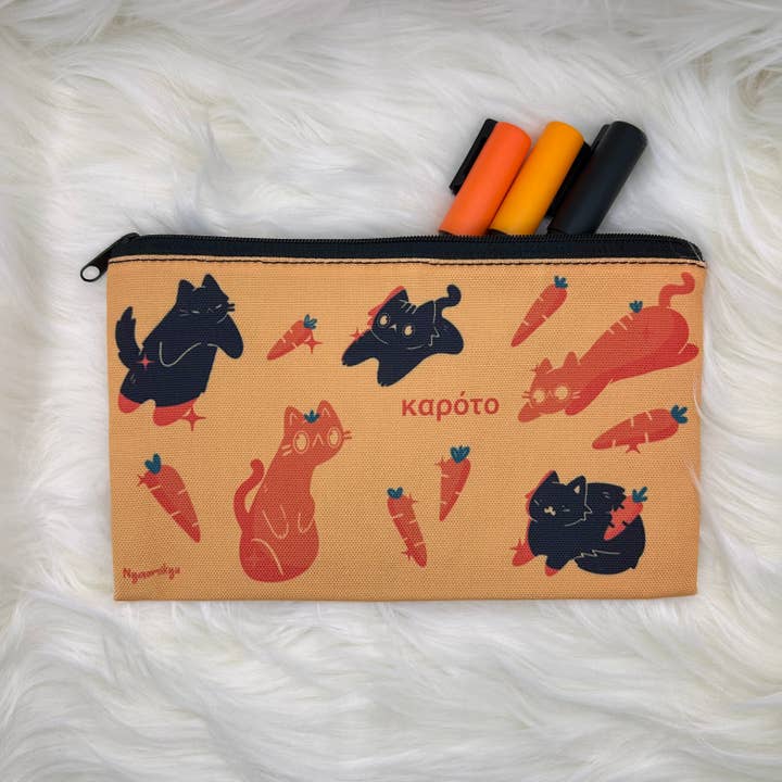 Carrot Cats Pouch for wholesale by Nyaomikyu