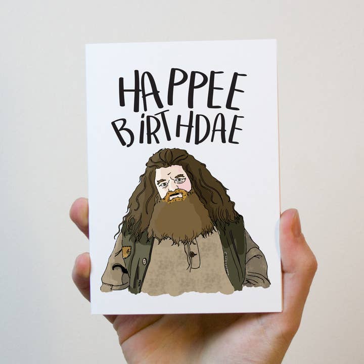 Freckle and Specs - Vendita all'ingrosso Biglietti di auguri - Biglietto di compleanno di Harry Potter Hagrid