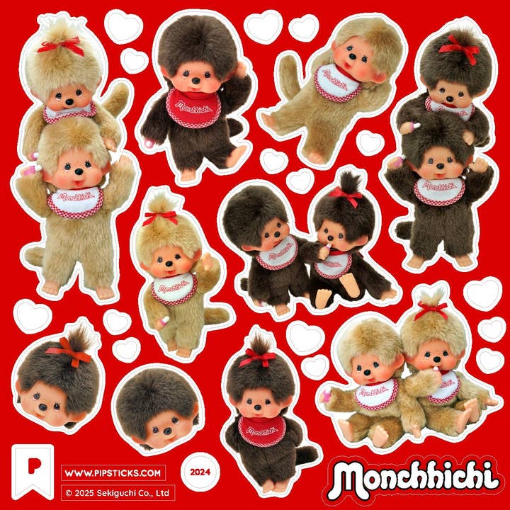Pipsticks - Wholesale Sticker - Monchhichi Mix & Match1