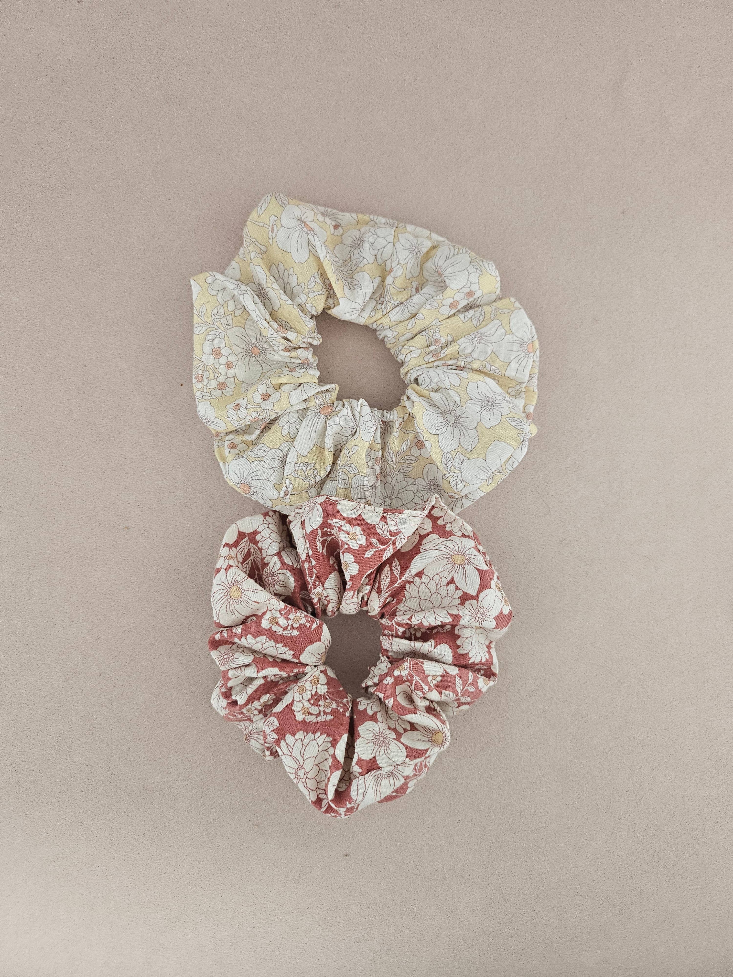 Royal marais – wholesale Myntväska - Dam – Chouchou hårsnodd i 100% bomull med blommönster eller leopardmönster4